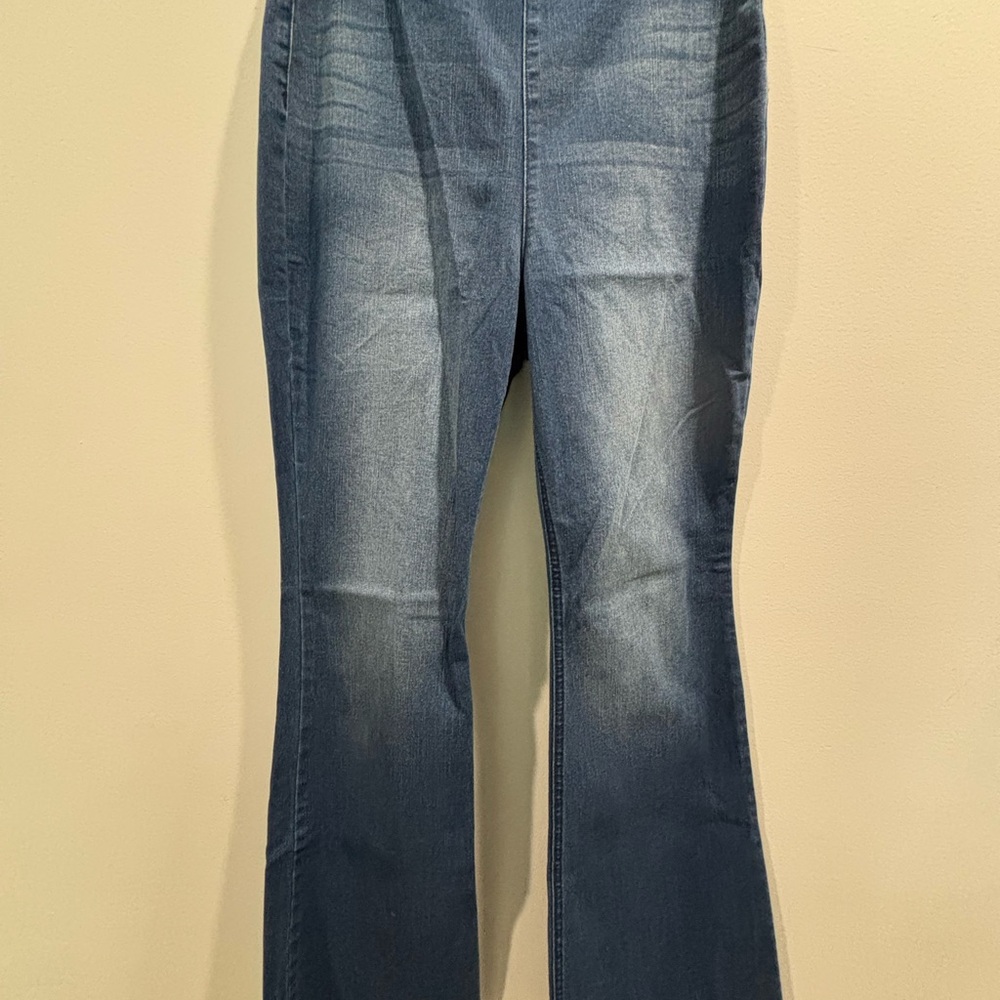 Knox Rose Dark Blue Flare Jeans